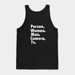 person woman man camera Tank Top